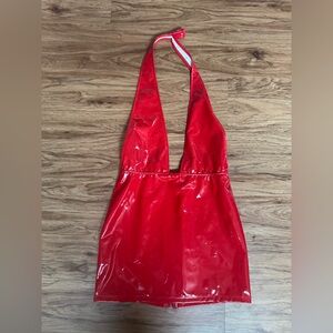 Red Halter Neck Dress